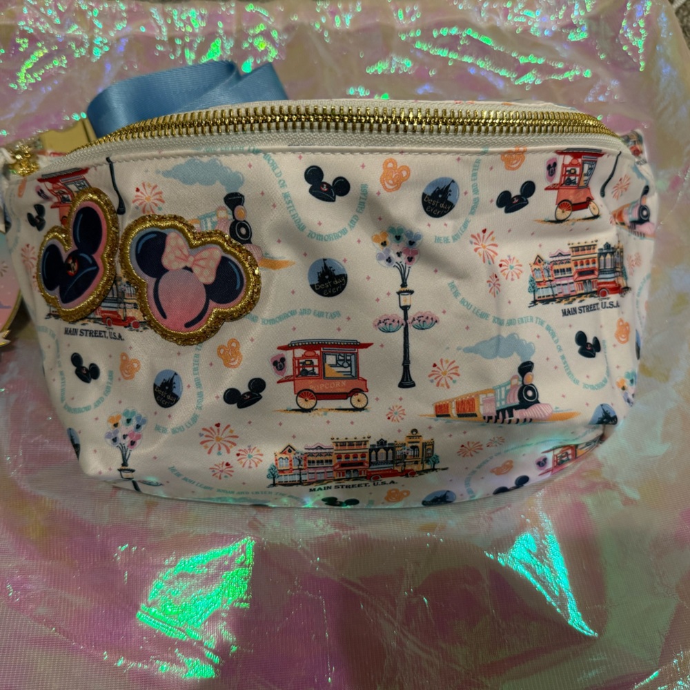 Stoney clover lane x Disney Main Street parks jumbo Fanny pack NWT